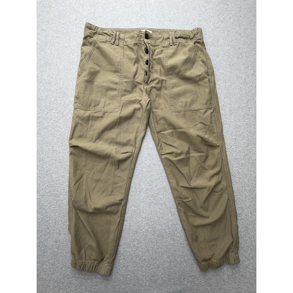Citizens Of Humanity Agni Jogger Pants Mens 32 Beige Canvas Utility Tapered